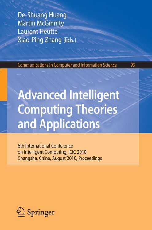 Produktbild: Advanced Intelligent Computing. Theories and Applications