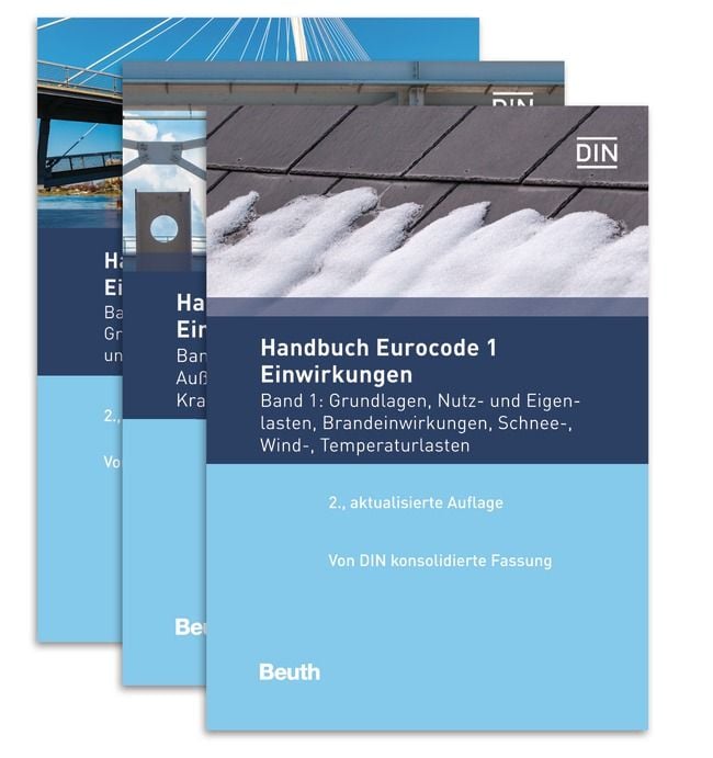 Produktbild: Handbuch Eurocode 1 Einwirkungen Band 1 bis Band 3