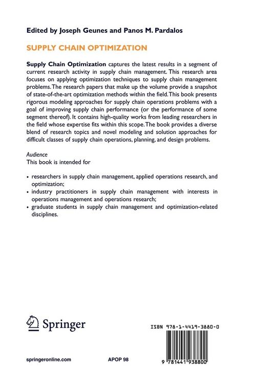 Produktbild: Supply Chain Optimization