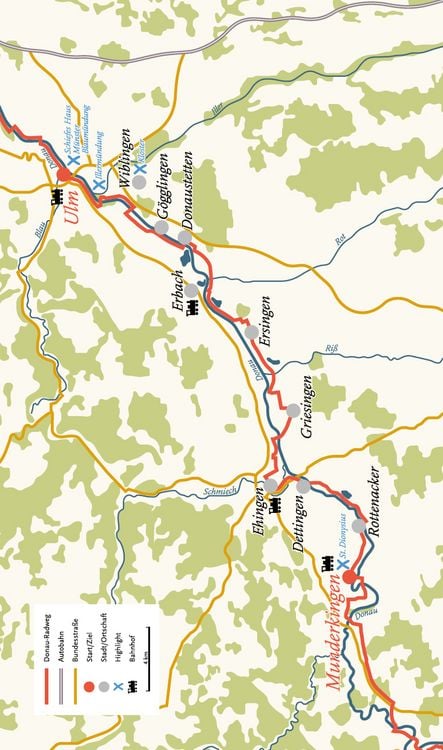 Produktbild: Donau-Radtouren