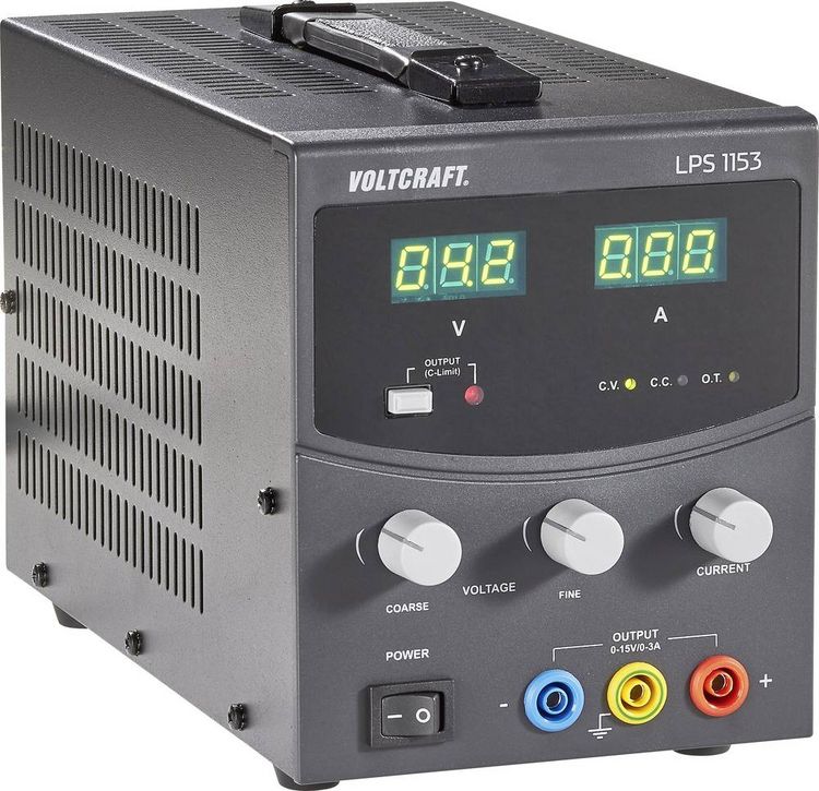 Produktbild: VOLTCRAFT LPS1153 Labornetzger&auml;t, einstellbar 0 - 15 V/DC 0 - 3A 45W Anzahl Ausg&auml;nge 1 x