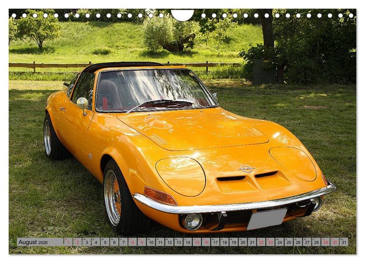 Produktbild: Oben ohne Oldtimer (Wandkalender 2026 DIN A4 quer), CALVENDO Monatskalender