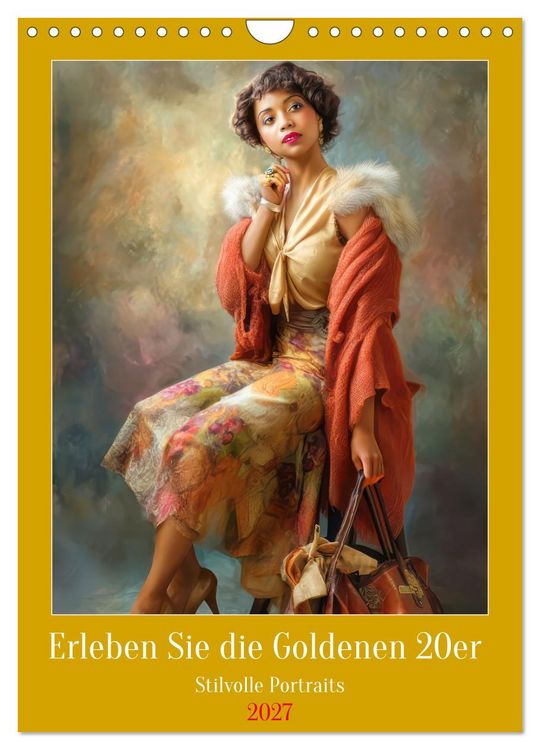 Produktbild: Erleben Sie die Goldenen 20er - Stilvolle Portraits (Wandkalender 2027 DIN A4 hoch), CALVENDO Monatskalender
