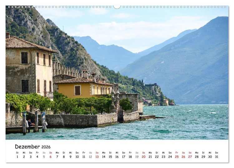 Produktbild: Limone sul Garda - Die Heimat der Zitrone am Gardasee (hochwertiger Premium Wandkalender 2026 DIN A2 quer), Kunstdruck in Hochglanz