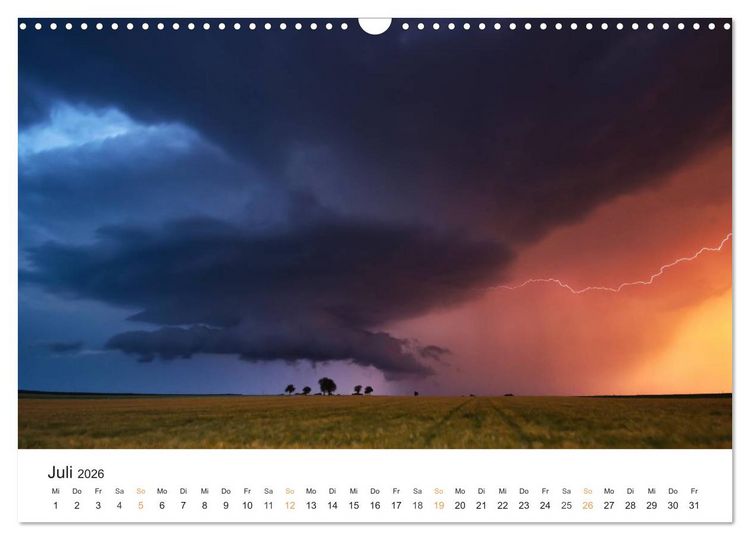 Produktbild: Faszination Gewitter (Wandkalender 2026 DIN A3 quer), CALVENDO Monatskalender