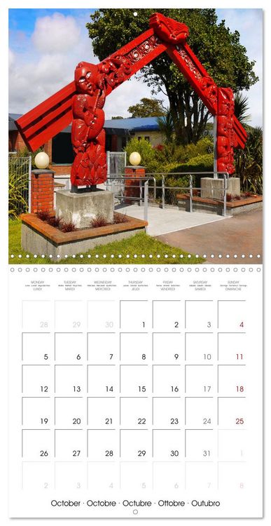 Produktbild: New Zealand Best places to travel (Wall Calendar 2026 12 &times; 12 Inch) CALVENDO 12 Month Wall Calendar