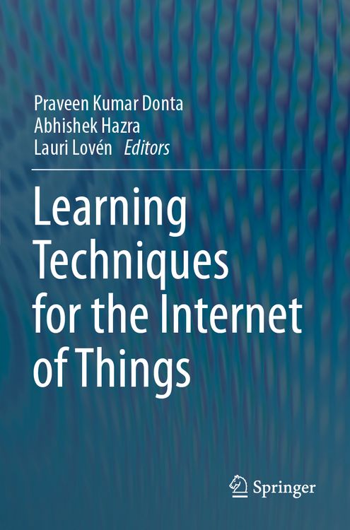 Produktbild: Learning Techniques for the Internet of Things