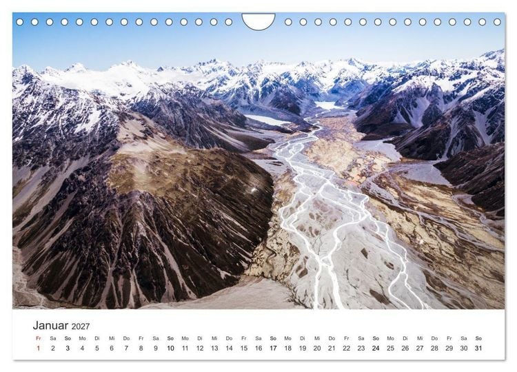 Produktbild: Naturschauspiel Neuseeland (Wandkalender 2027 DIN A4 quer), CALVENDO Monatskalender