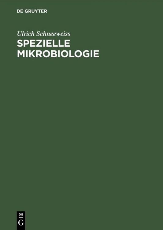 Produktbild: Spezielle Mikrobiologie