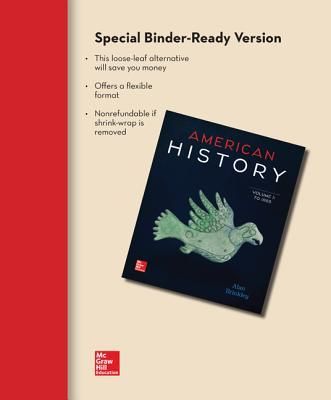Produktbild: Looseleaf for American History: Connecting with the Past Volume 1