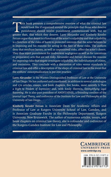 Produktbild: Crime and Culpability
