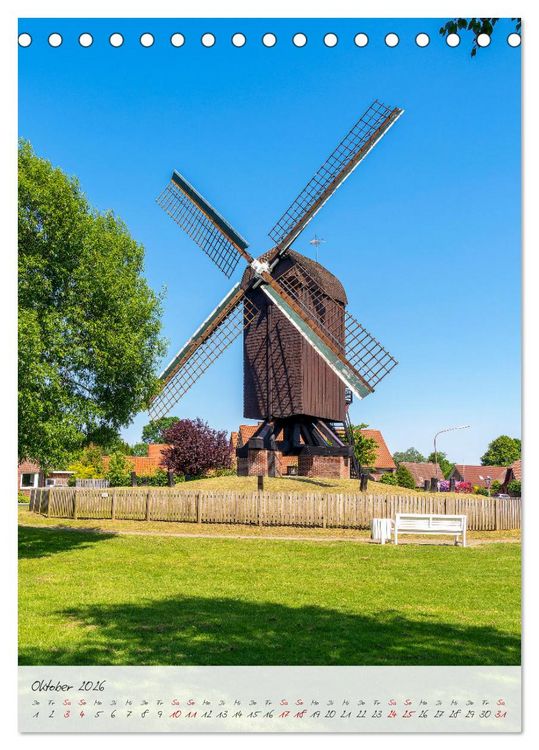 Produktbild: Papenburg. L&auml;ngste Fehnkolonie Deutschlands (Tischkalender 2026 DIN A5 hoch), CALVENDO Monatskalender