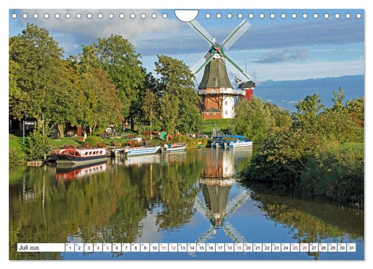 Produktbild: GREETSIEL - Schafe - Krabbenkutter - M&ouml;wen (Wandkalender 2026 DIN A4 quer), CALVENDO Monatskalender