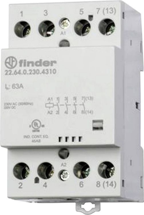Produktbild: Finder 22.64.0.230.4610 Installationssch&uuml;tz 2 &Ouml;ffner, 2 Schlie&szlig;er 440 V/AC 1St.
