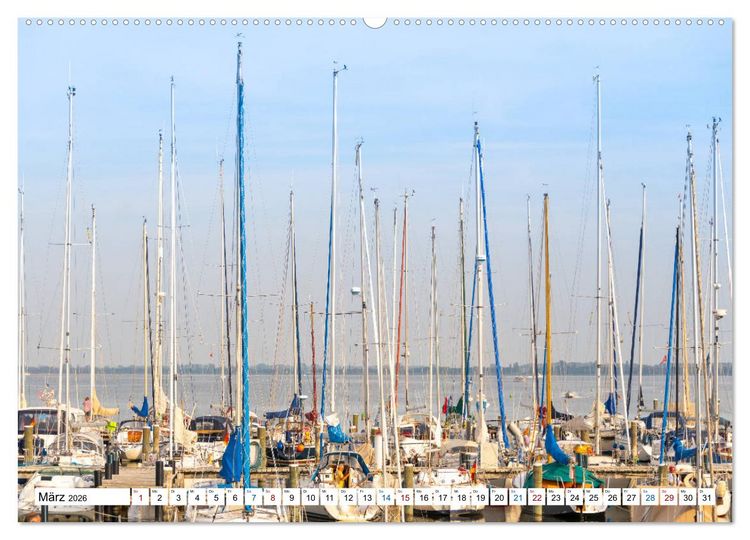 Produktbild: Schiff und Segel - HIDDENSEE (Wandkalender 2026 DIN A2 quer), CALVENDO Monatskalender