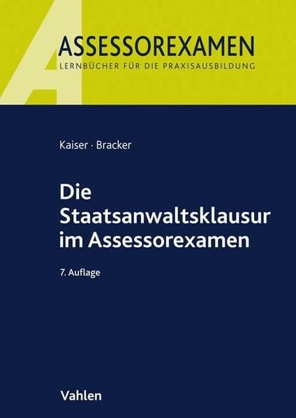 Produktbild: Die Staatsanwaltsklausur im Assessorexamen