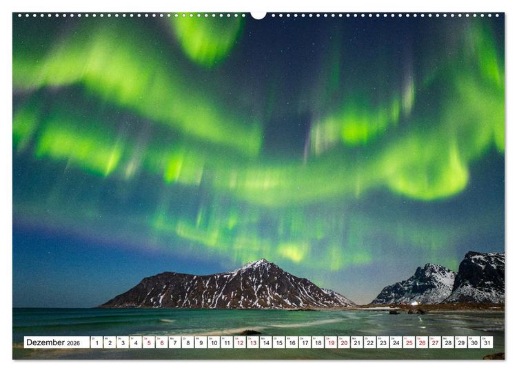 Produktbild: Licht des Nordens - LOFOTEN (hochwertiger Premium Wandkalender 2026 DIN A2 quer), Kunstdruck in Hochglanz