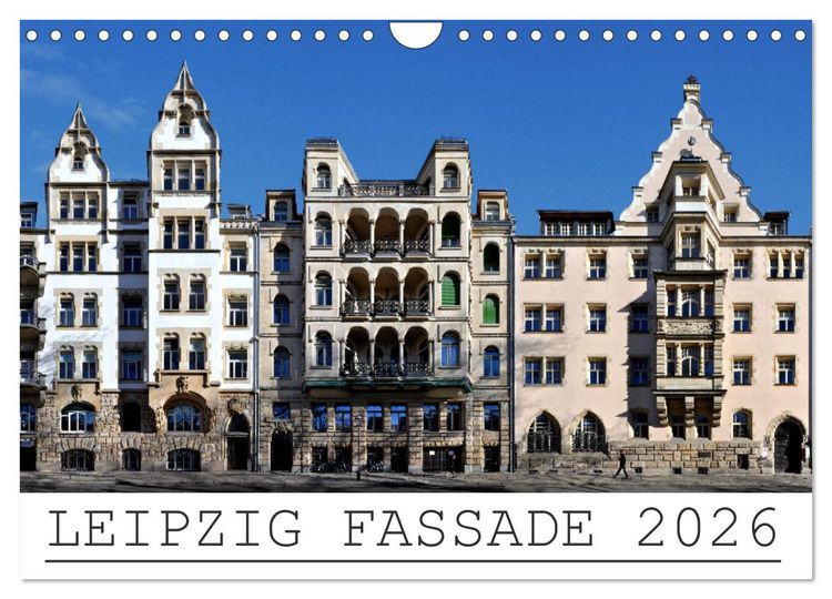Produktbild: Leipzig Fassade 2026 (Wandkalender 2026 DIN A4 quer), CALVENDO Monatskalender