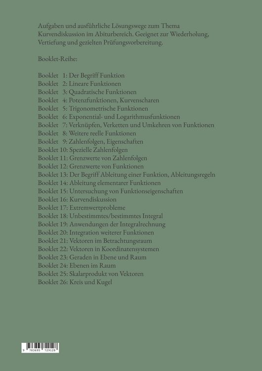 Produktbild: Mathematik f&uuml;r das Abitur