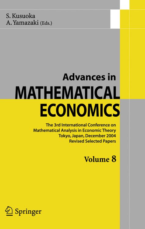 Produktbild: Advances in Mathematical Economics Volume 8