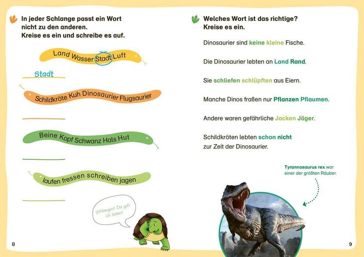 Produktbild: WAS IST WAS Erstes Lesen. Leser&auml;tsel Dinosaurier