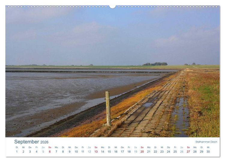 Produktbild: Ebbe und Watt 2026. Impressionen von der Nordseek&uuml;ste (hochwertiger Premium Wandkalender 2026 DIN A2 quer), Kunstdruck in Hochglanz