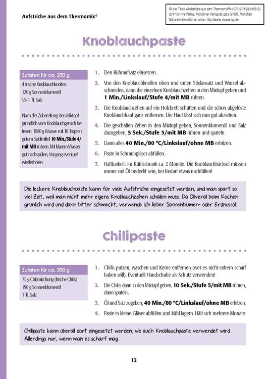 Produktbild: Aufstriche aus dem Thermomix®