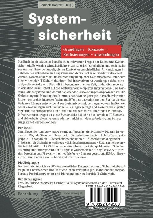 Produktbild: Systemsicherheit