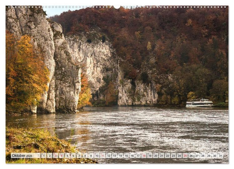 Produktbild: Die Donau zwischen Weltenburg und Passau (Wandkalender 2026 DIN A2 quer), CALVENDO Monatskalender