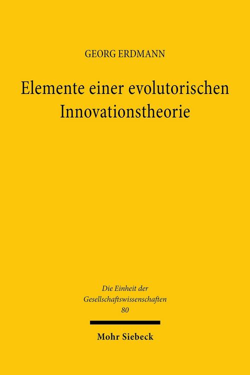 Produktbild: Elemente einer evolutorischen Innovationstheorie