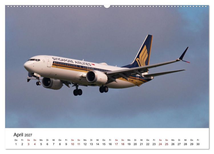 Produktbild: Boeing 737 - Die Baby Boeing (hochwertiger Premium Wandkalender 2027 DIN A2 quer), Kunstdruck in Hochglanz
