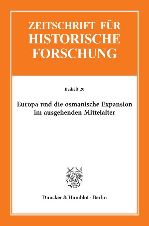 Bild vom Artikel Europa und die osmanische Expansion im ausgehenden Mittelalter. vom Autor Franz-Reiner Erkens