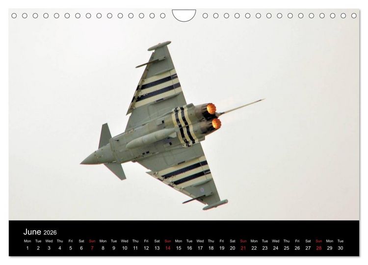 Produktbild: The Mighty Eurofighter Typhoon (Wall Calendar 2026 DIN A4 landscape), CALVENDO 12 Month Wall Calendar