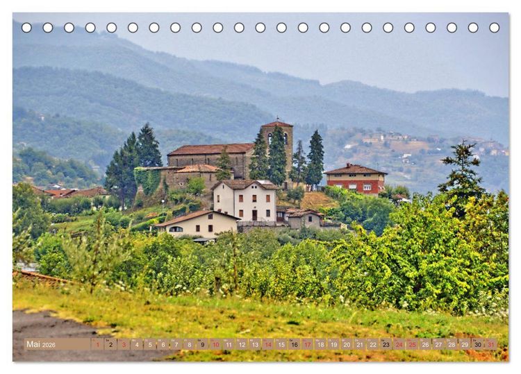 Produktbild: Garfagnana, Impressionen aus dem Norden der Toskana (Tischkalender 2026 DIN A5 quer), CALVENDO Monatskalender