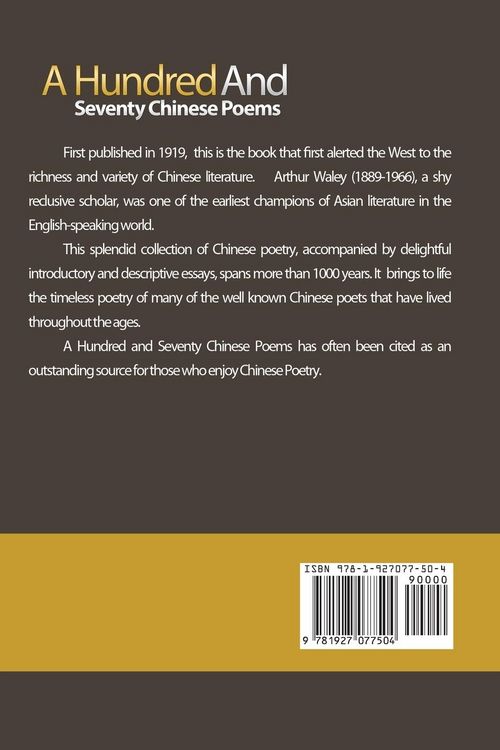 Produktbild: A Hundred and Seventy Chinese Poems