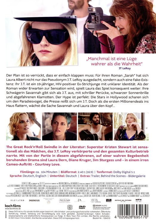 Produktbild: Zu sch&ouml;n um wahr zu sein - Die JT LeRoy Story
