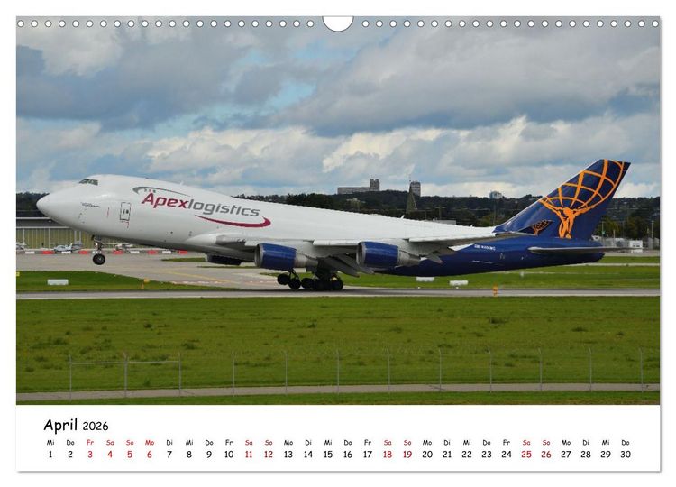 Produktbild: Ein Jahr in der Welt der Luftfahrt (Wandkalender 2026 DIN A3 quer), CALVENDO Monatskalender