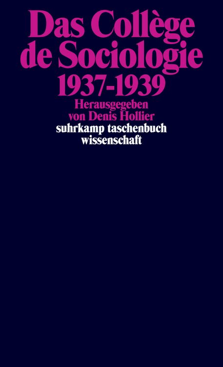 Produktbild: Das Coll&egrave;ge de Sociologie