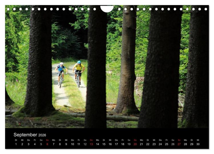 Produktbild: Mountainbike Abenteuer Deutschland (Wandkalender 2026 DIN A4 quer), CALVENDO Monatskalender