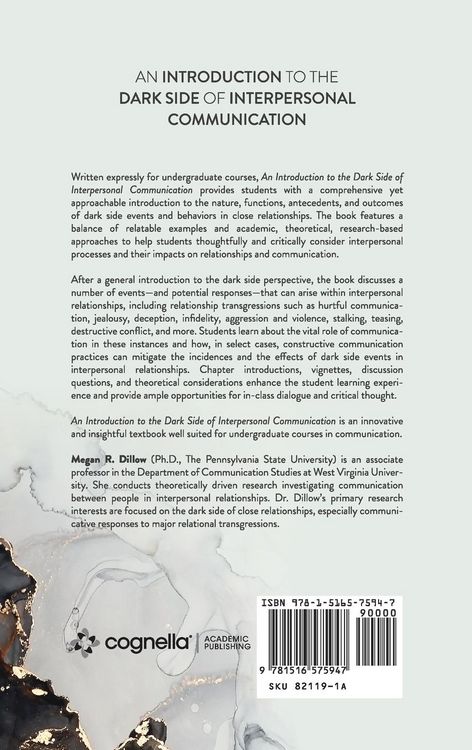 Produktbild: Introduction to the Dark Side of Interpersonal Communication