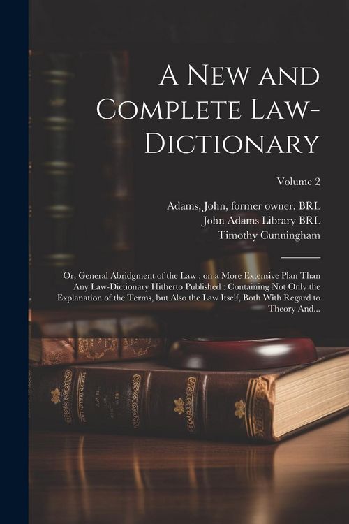 Produktbild: A New and Complete Law-dictionary