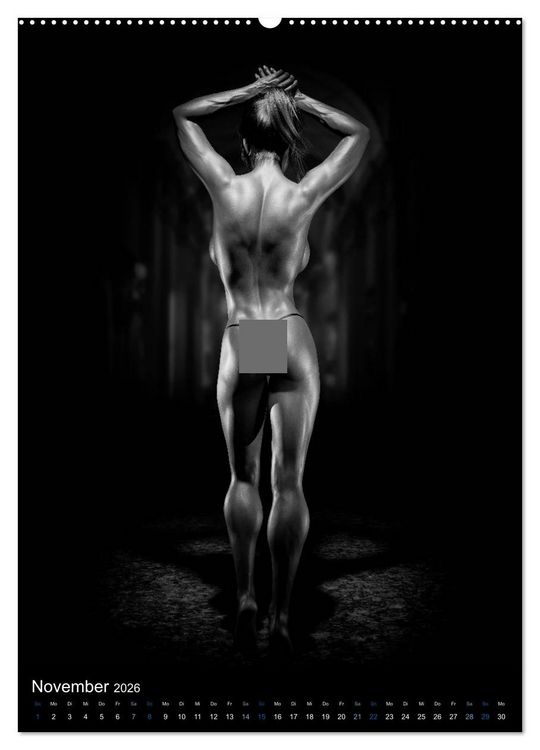 Produktbild: Kraft-Akt - Fitnessgirls in erotischen Abbildungen (hochwertiger Premium Wandkalender 2026 DIN A2 hoch), Kunstdruck in Hochglanz