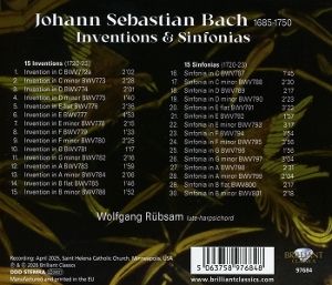 Produktbild: J.S. Bach:Inventions & Sinfonias
