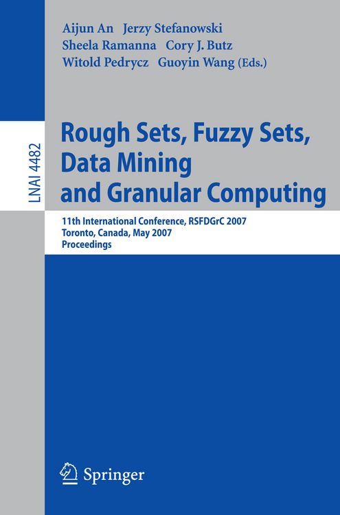 Produktbild: Rough Sets, Fuzzy Sets, Data Mining and Granular Computing