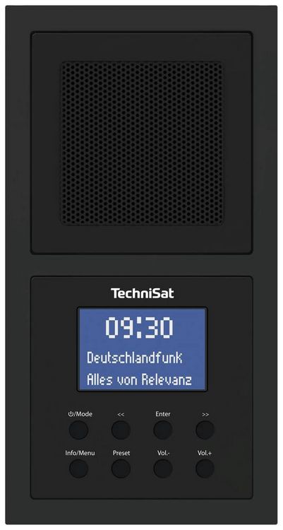 Produktbild: TechniSat DIGITRADIO UP 1 Steckdosenradio DAB+, UKW Bluetooth&reg; Weckfunktion, Inkl. Lautsprecherbox Schwarz