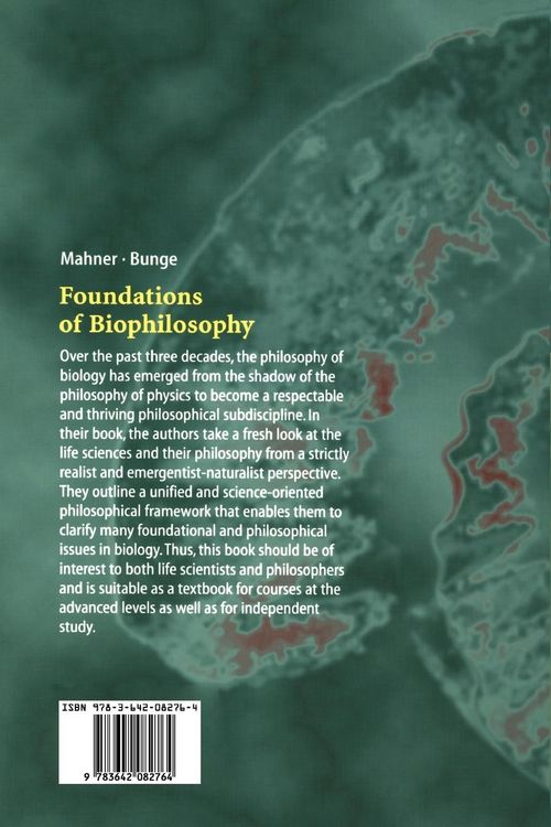 Produktbild: Foundations of Biophilosophy