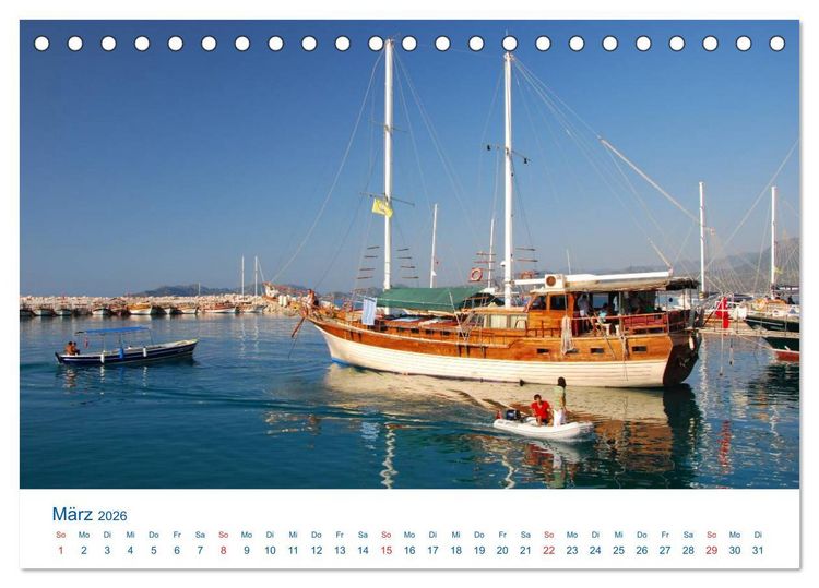 Produktbild: T&uuml;rkei - Reise ins Blaue (Tischkalender 2026 DIN A5 quer), CALVENDO Monatskalender