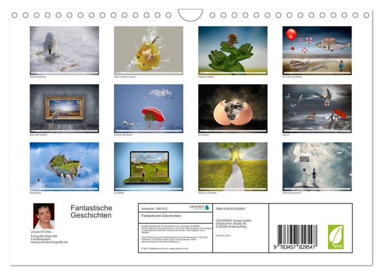 Produktbild: Fantastische Geschichten (Wandkalender 2026 DIN A4 quer), CALVENDO Monatskalender