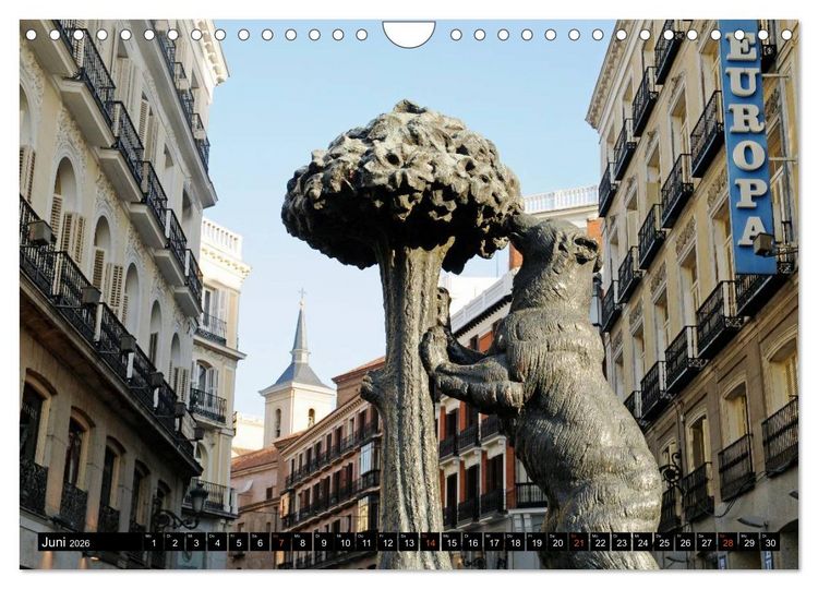Produktbild: Madrid (Wandkalender 2026 DIN A4 quer), CALVENDO Monatskalender