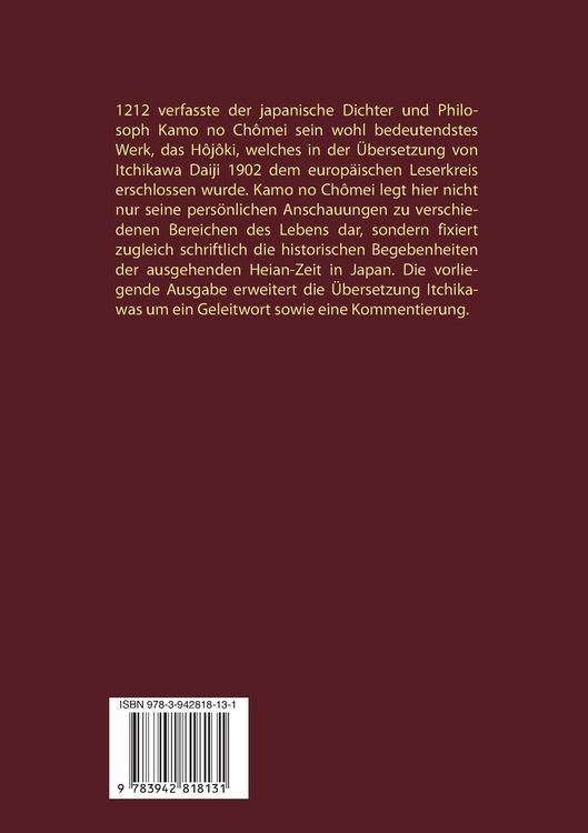 Produktbild: Eine kleine H&uuml;tte - Lebensanschauung von Kamo no Ch&ocirc;mei